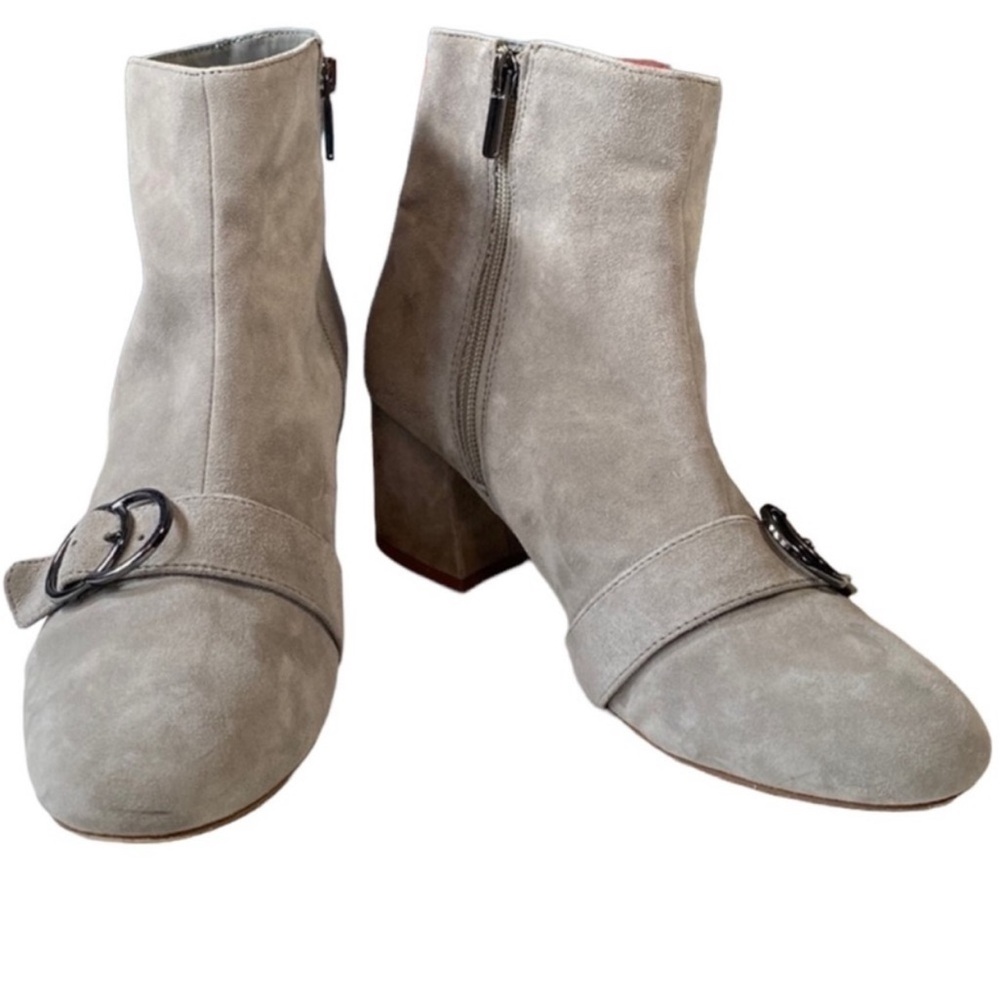 Bleecker & Bond Gray Suede Lacey boot